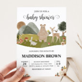 Bosdieren Boho Baby shower Kaart