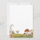Bosdieren Boho Baby shower Kaart (Achterkant)