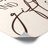 Bosdieren Boho Baby Shower Kaarten Geschenken Bord Poster (Hoek)