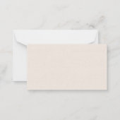 Bosdieren Boho Baby shower Luier Raffle Notitiekaartje (Achterkant)