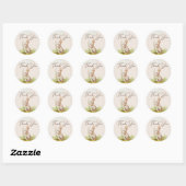 Bosdieren Boho Baby Shower Ronde Sticker (Vel)