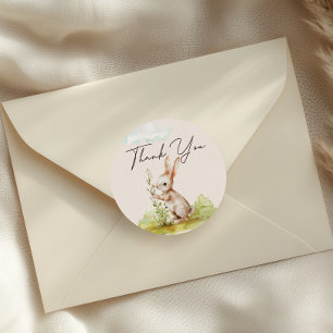 Bosdieren Boho Baby shower Ronde Sticker