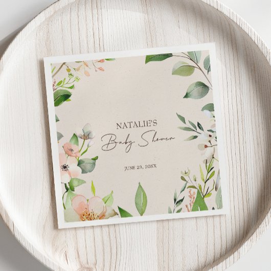 Bosdieren Boho Baby shower Servet