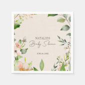 Bosdieren Boho Baby shower Servet (Voorkant)