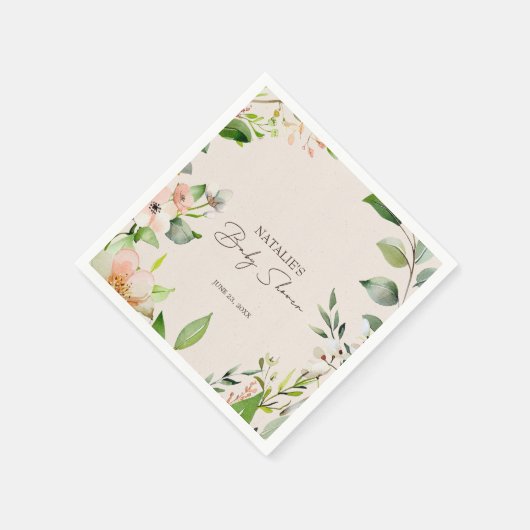 Bosdieren Boho Baby shower Servet (Hoek)