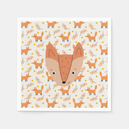 Bosdieren Boho ontwerp Vos Servet