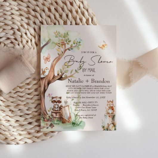 Bosdieren Boho Per Post Baby Shower Kaart
