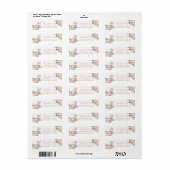 Bosdieren Boho Stammen Retouradres Etiket (Full Sheet)
