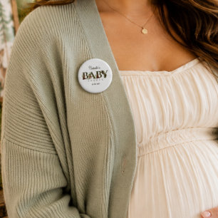 Bosdieren Bos Baby Shower Ronde Button 5,7 Cm