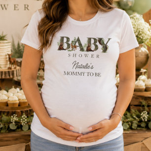 Bosdieren Bos Moeder Wordt Baby Shower T-shirt