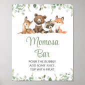 Bosdieren, Bos, Wild One, Momosa Bar Poster (Voorkant)