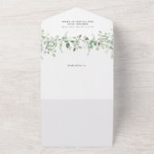 Bosdieren, Bos, Wilde, Baby shower All In One Uitnodiging (Buitenkant)