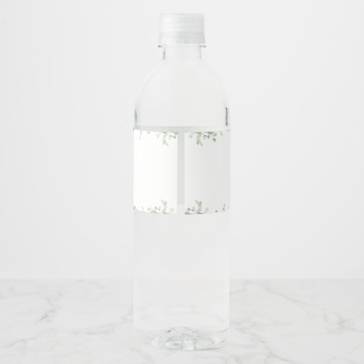 Bosdieren, Bos, Wilde, Baby shower Waterfles Etiket (Achterkant)