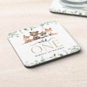 Bosdieren, Bos, Wilde, Eerste verjaardag Bier Onderzetter (Linkerzijde)