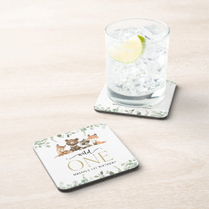 Bosdieren, Bos, Wilde, Eerste verjaardag Bier Onderzetter