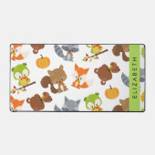 Bosdieren, bosdieren, Jouw naam Bureaumat (Voorkant)