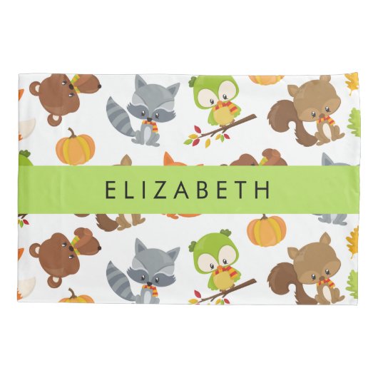 Bosdieren, bosdieren, Jouw naam Kussensloop (Achterkant)