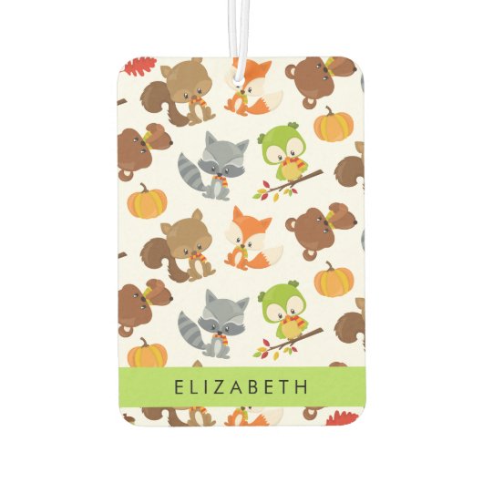 Bosdieren, bosdieren, Jouw naam Luchtverfrisser (Achterkant)