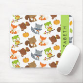 Bosdieren, bosdieren, Jouw naam Muismat (Met muis)