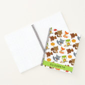 Bosdieren, bosdieren, Jouw naam Notitieboek (Binnen)