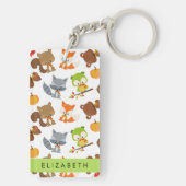 Bosdieren, bosdieren, Jouw naam Sleutelhanger (achterkant)