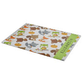 Bosdieren, bosdieren, Jouw naam Snijplank (Hoek)