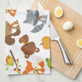 Bosdieren, bosdieren, Jouw naam Theedoek (Quarter Fold)