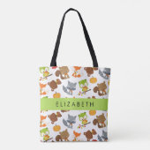 Bosdieren, bosdieren, Jouw naam Tote Bag (Achterkant)