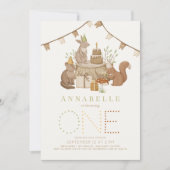 Bosdieren Bosfeest 1e verjaardag Kaart (Voorkant)