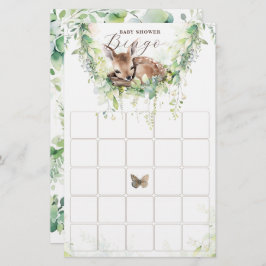 Bosdieren Bosgroen Baby shower Bingo