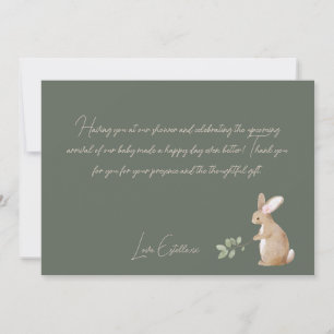 Bosdieren Bosvrienden Baby Shower Kaart