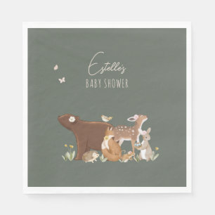 Bosdieren Bosvrienden Baby Shower Servet