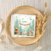 Bosdieren botanische baby shower