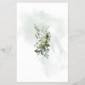 Bosdieren boven of onder Baby shower Flyer (Achterkant)