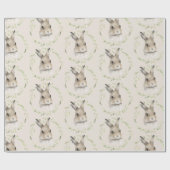 Bosdieren Bunny Rabbit Cadeaupapier (Vlak)