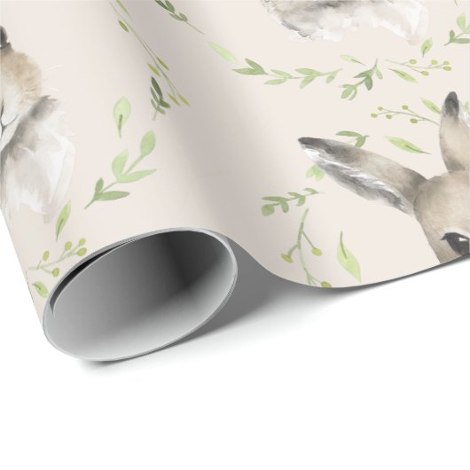 Bosdieren Bunny Rabbit Cadeaupapier (Rol Hoek)