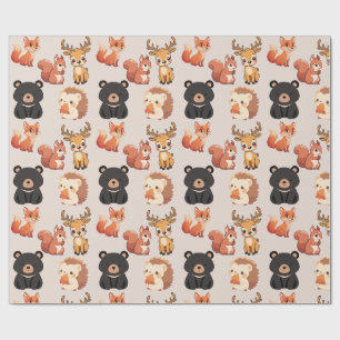 Bosdieren Cadeaupapier