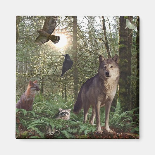 Bosdieren Cadeaus Magneet (Voorkant)