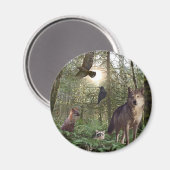 Bosdieren Cadeaus Magneet (Voorkant / Achterkant)