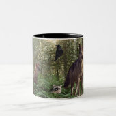 Bosdieren Cadeaus Tweekleurige Koffiemok (Center)