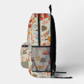 Bosdieren & champignonthee Groen Bedrukte Rugzak (Rechts)