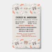 Bosdieren Cute Aangepast Modern Foto Kinder ID Badge (Achterkant)