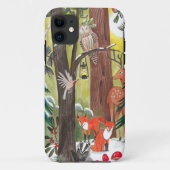 Bosdieren Cute Geïllustreerd Case-Mate iPhone Case (Achterkant)