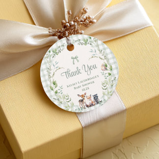 Bosdieren Cute Geslacht Neutraal Bedankt Bedankjes Labels