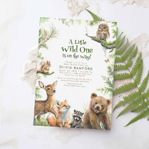 Bosdieren Cute Wild One Baby Borrel Kaart