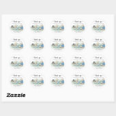 Bosdieren - dank je wel ronde sticker (Vel)