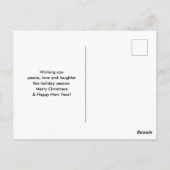 Bosdieren dansen rond de kerstboom briefkaart (Achterkant)