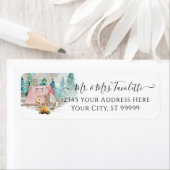 Bosdieren Deer Beer Woodland Girl Shower Etiket (Insitu)