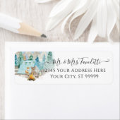 Bosdieren Der Beer Woodland Baby shower Labs Etiket (Insitu)