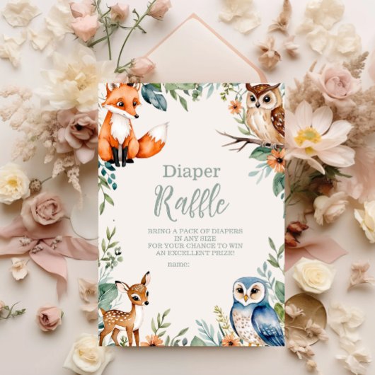 Bosdieren Diapper Raffle Informatiekaartje